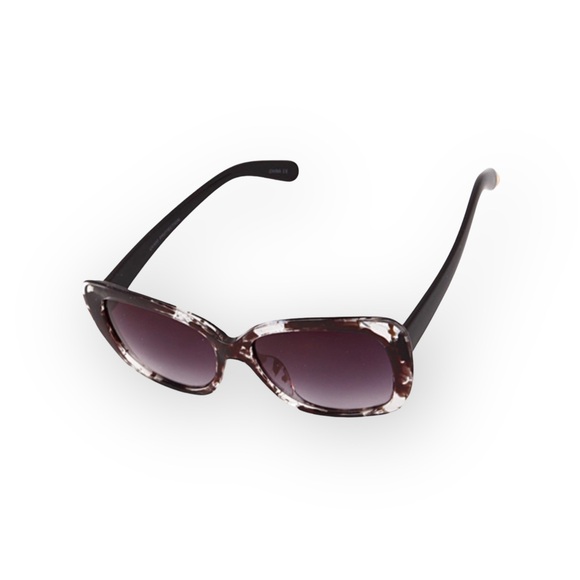 new ☀︎︎ Clear Flower Print Sunnies Sunglasses ☀︎︎ Black + Red Floral Print ☀︎ - Picture 7 of 14